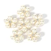 Shinyornament 12mm Fashion Silver Wedding Invitation Buttons Decoration, Pearl White Buttons for Clothes