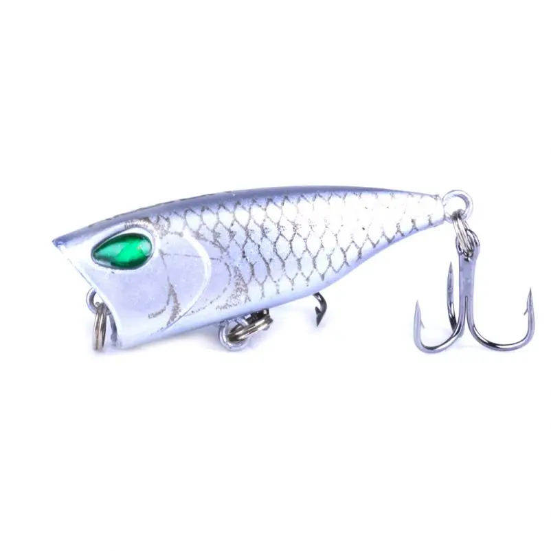 

New Arrival 1pcs Mini popper Fishing Lures 3D Eyes Bait Crankbait Wobblers Tackle Isca Popper artificial hard bait, 8 colours available/unpainted/customized