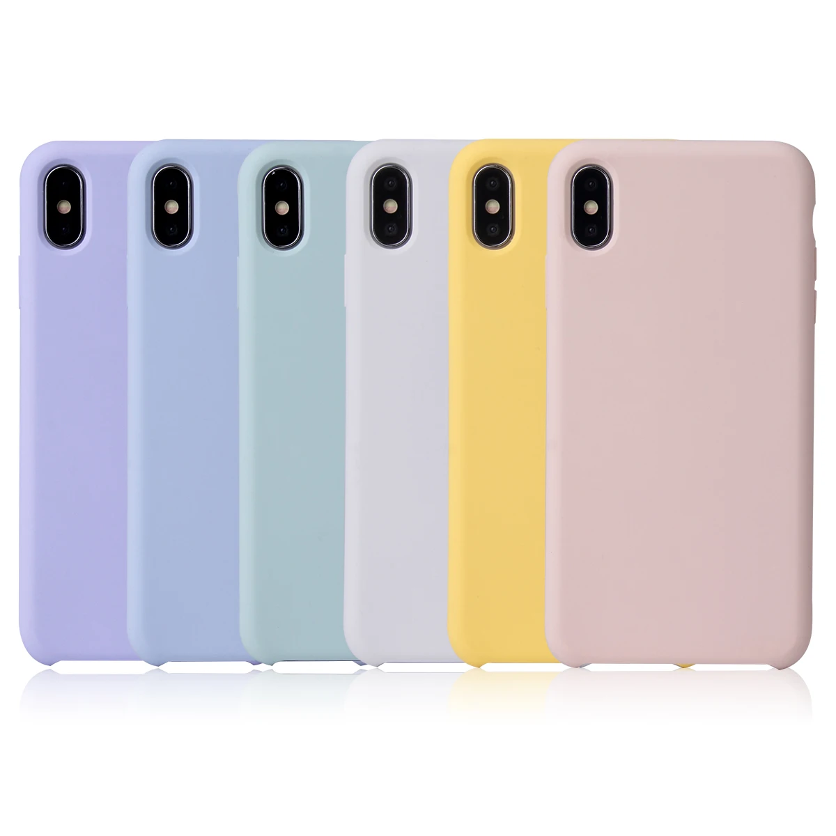 

High Quality Unique Design mobile phone accessories 2019 Silicone Case For For iPhone 6 7 8Plus X XS MAX, Colors optional