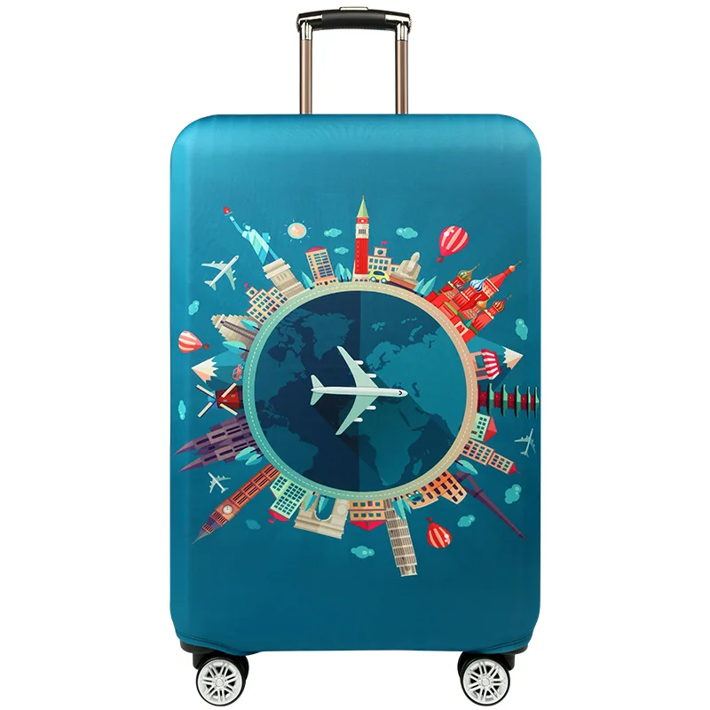 

Washable Elastic Customized Travel Luggage Protector Baggage Suitcase Cover