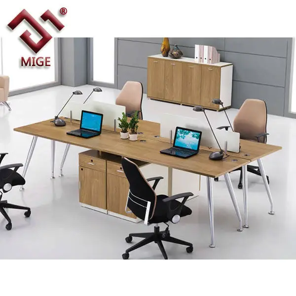 Simple Modern 4 Person Office Computer Workstation Desk Simple Modern 4 Person Office Computer Workstation Desk