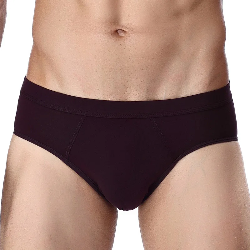 

Private Label Underwear Men Cotton Briefs, Navy, black, purple, gray