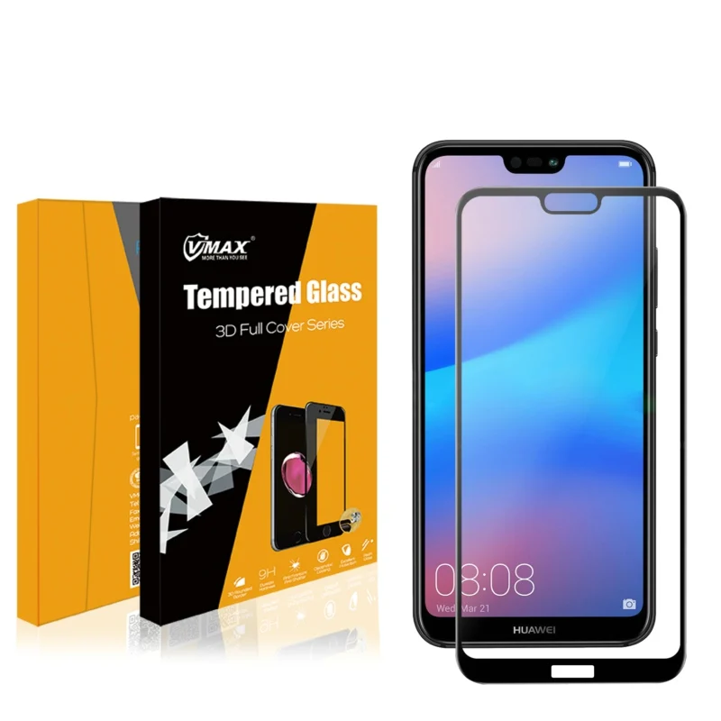 

Vmax Anti-burst 0.33mm screen protector For Huawei P20 lite tempered glass, Transparency 99% color