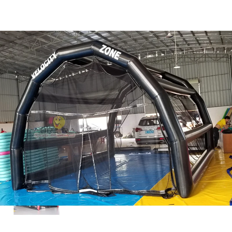 

New Finished 40 FT PVC Tarpaulin Baseball Inflatable speed Cages as inflatable golf cage, Customized