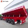 Good quality Safety Self Dumping 3 Axles 60 Tons Side Dump Tipper Semi Trailer
