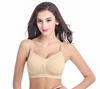 Deep V Solid Color Soft Breathable Adjustable Straps Feeding Nursing Bra