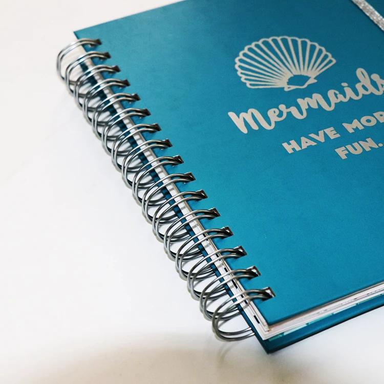 Custom Sketchbook Diary Journal Student Agenda Book Memo Retro Coil Spiral Notebook