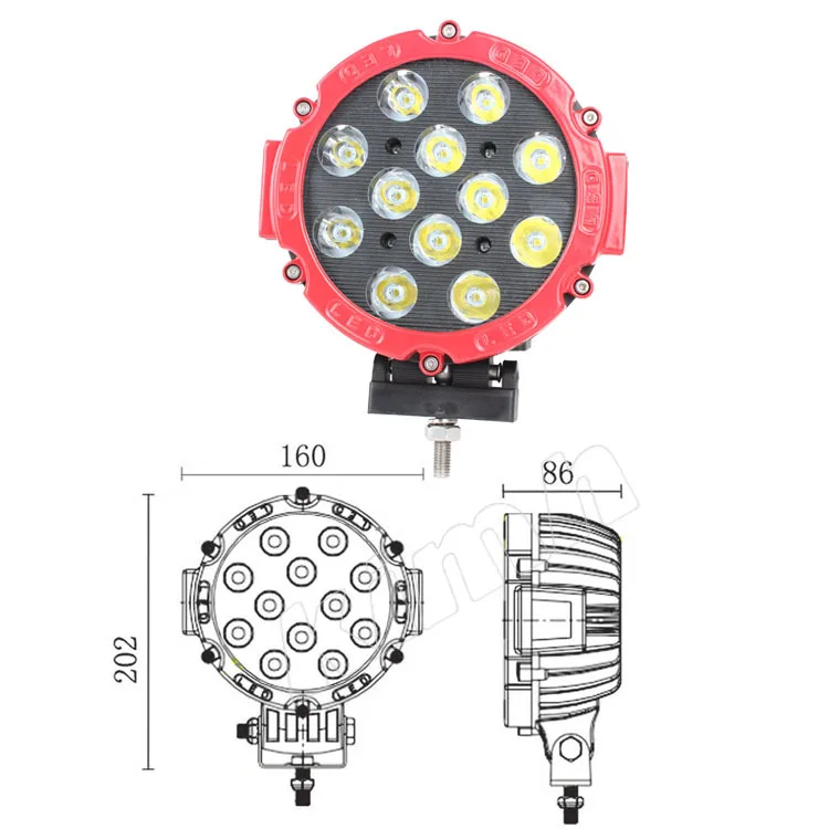 6.3 Inch 60W C LED Work Light 