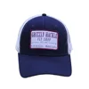 Free Sample Custom Logo Embroidery Patch Gorra Trucker 6 Panel Cotton Mesh Trucker Hat Cap