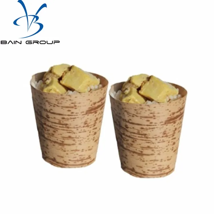 Disposable Ecofriendly Bamboo Sauce Dessert Snack Cup Used In Hotel