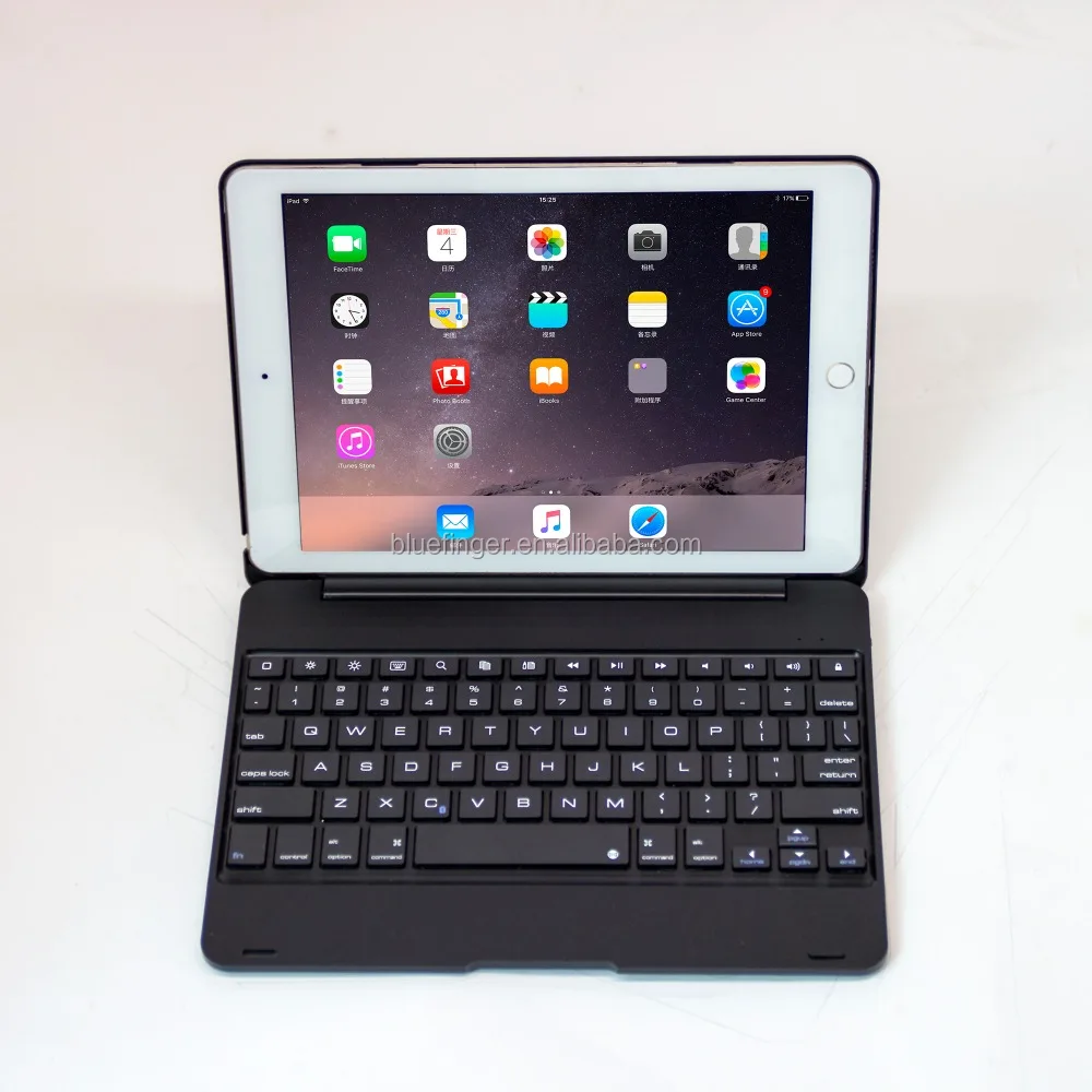 

F19 Clamshell Bluetooth Keyboard for iPad Pro 9.7 and iPad Air 2, Silver;black;gold nouveau riche;rose gold