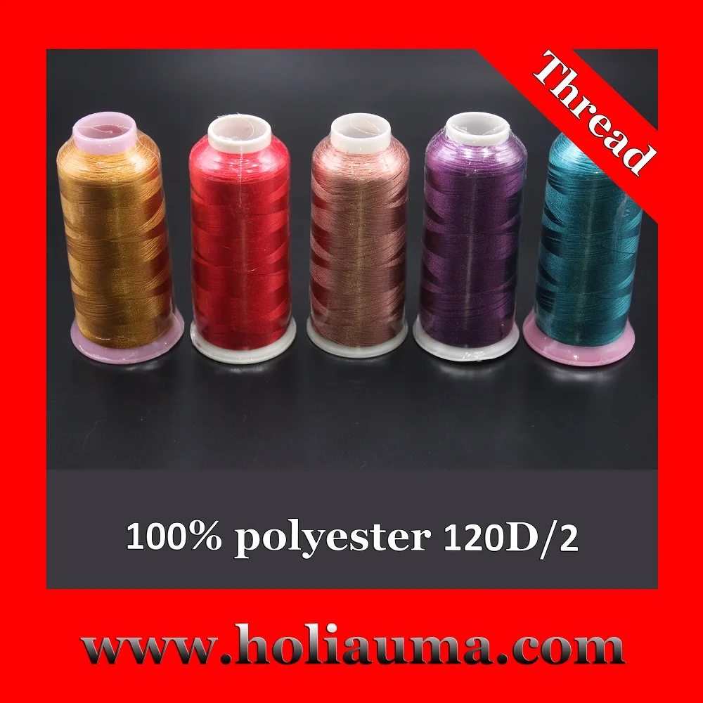 

HOLiAUMA 4000 yards 100% polyester machine embroidery thread, N/a