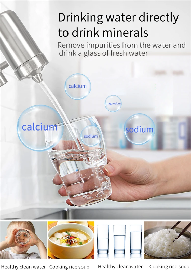 Direct Drinking Water Faucet Filter Activated Carbon Household Stainless Steel UF Element Factory Price Direct Drinking
