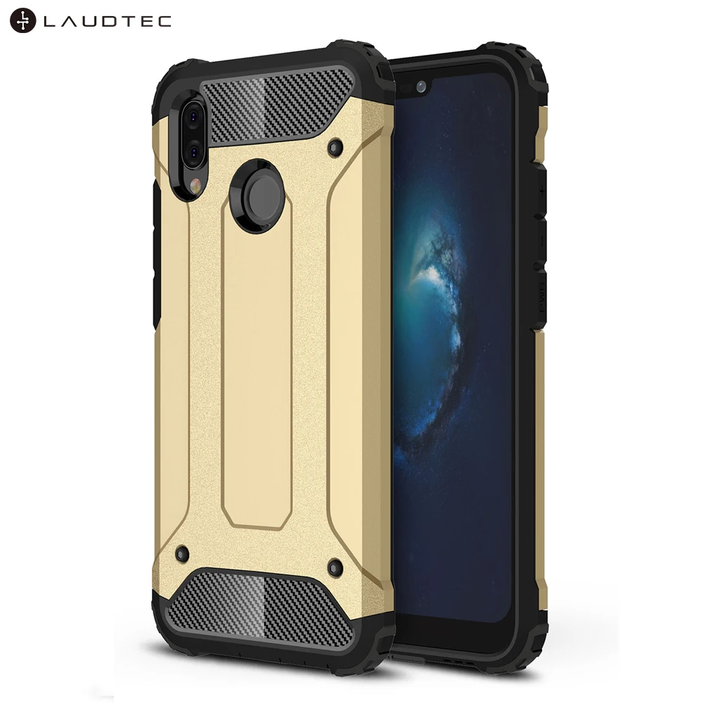 

Laudtec Hard Cover Soft TPU Hybrid Armor Case For Huawei P20 Lite