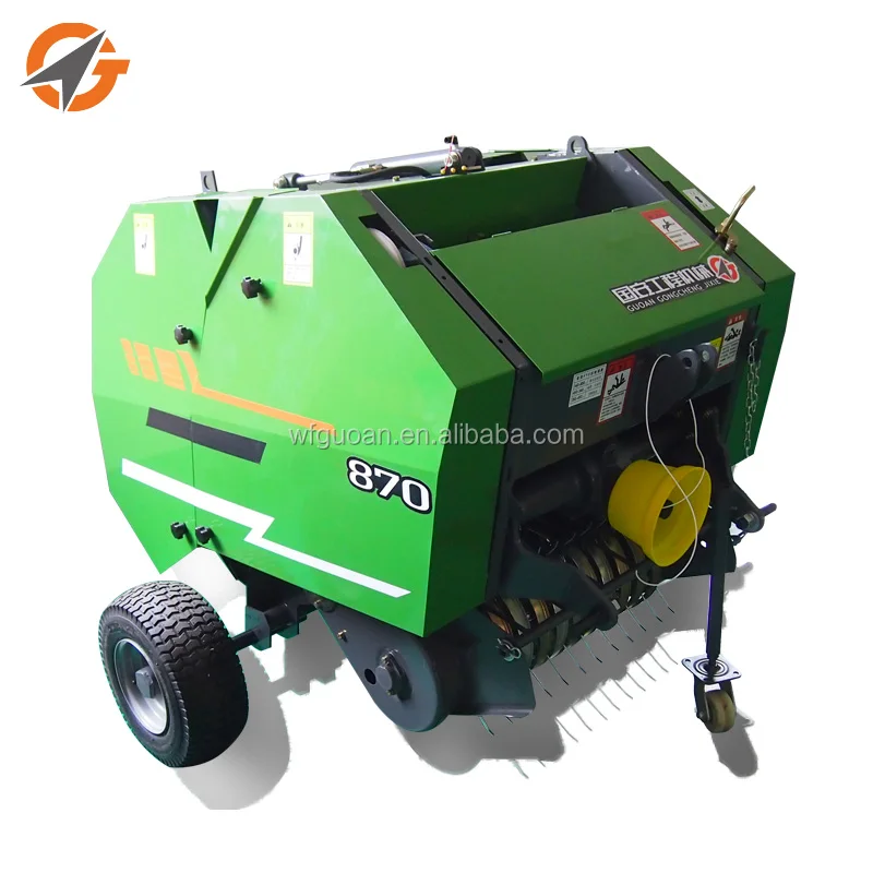 
grass rolling machine mini hay baler 