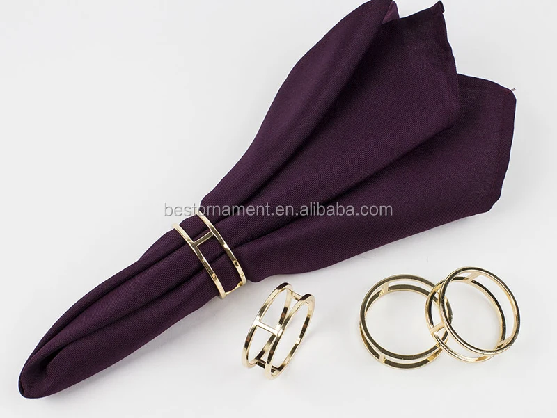 Bulk Rose Gold Metal Napkin Ring Holders For Wedding Buy Rose Gold