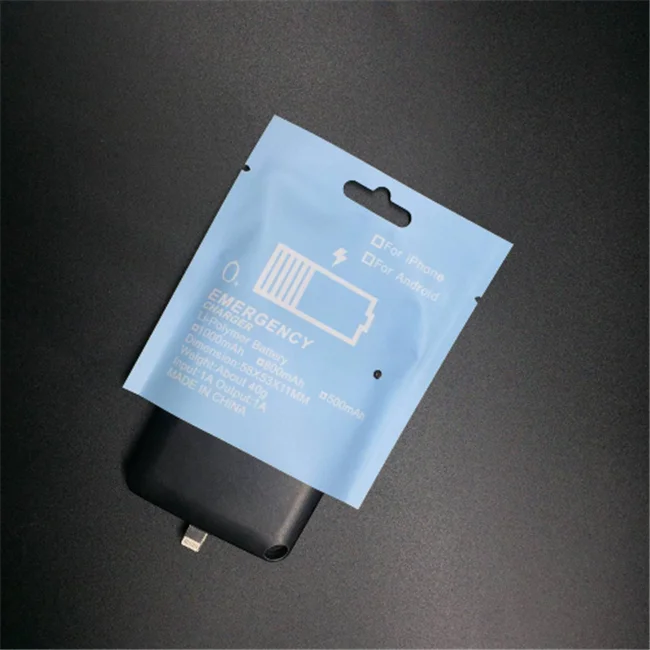 1000mah Emergency Charger Mini One Time Use Power Bank Fast Charging