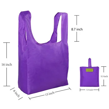 purple reusable bags