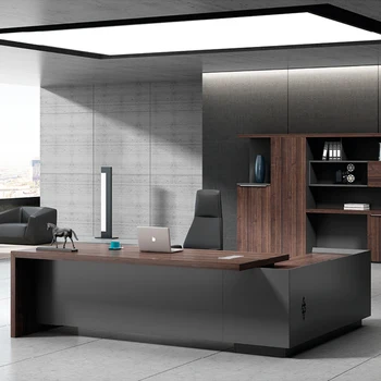 Ekintop Modern Office Furniture Desk High Tech Executive L Shaped
