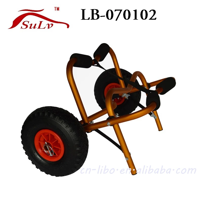 
Aluminum PU wheel cart trolley fishing cargo storage usage trolley 
