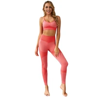 

Ptsports wholesale seamless sports bra and leggings yoga workout clothes quick dry breathable women fitness gym wear sets