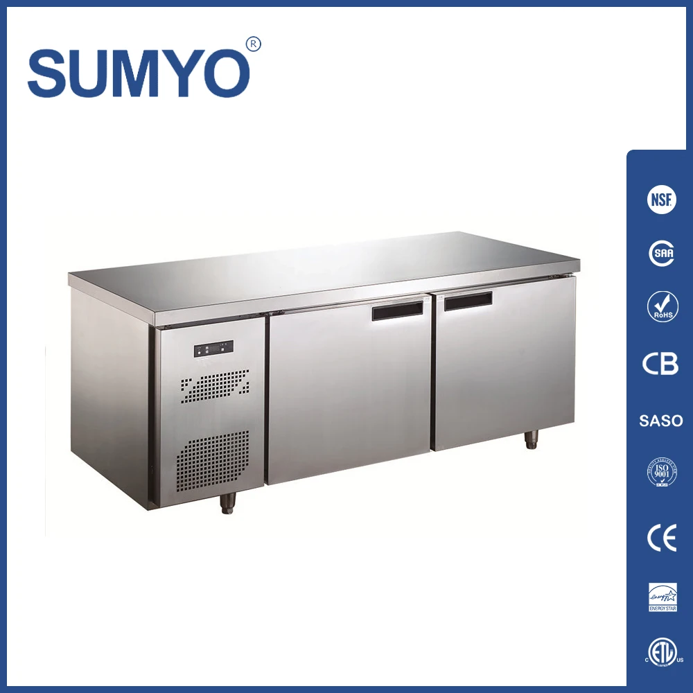 Commercial Restaurant Fridge Kitchen Stainless Steel Table Top Chiller