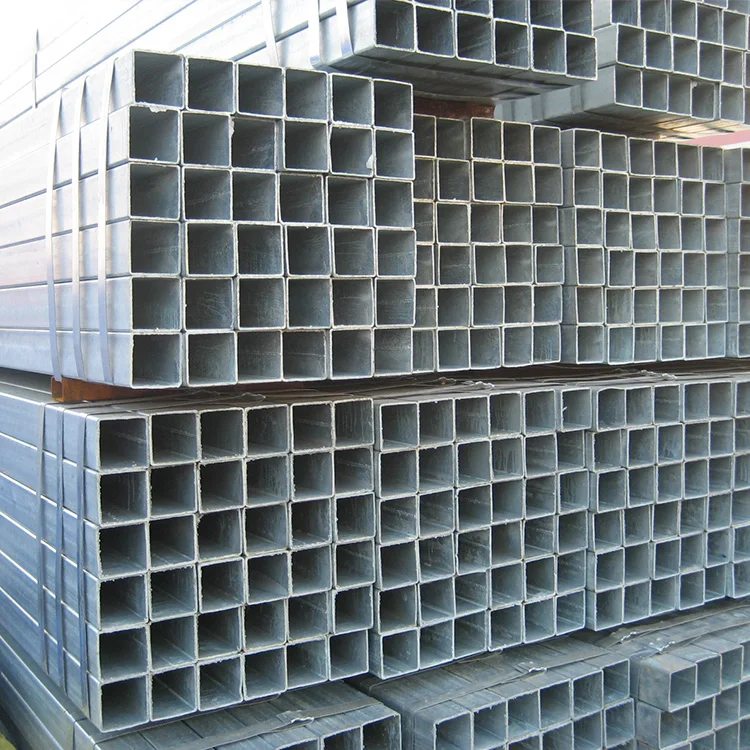 Gi Pipe Size Galvanized Hollow Section Square & Rectangular Pipe Ms Gi ...