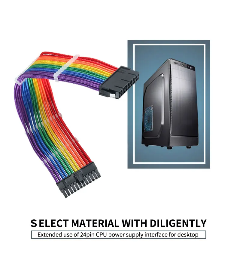 Sleeve Custom Power Supply Psu Cablespsu Cables Atx 24