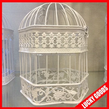 Shabby Chic Hanging Bird Cage Christmas Birdcage For Decoration