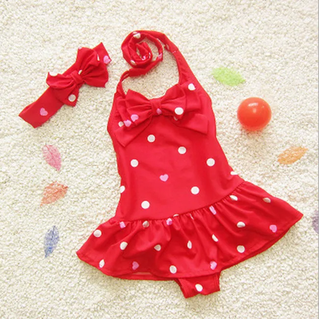 red baby bathing suit