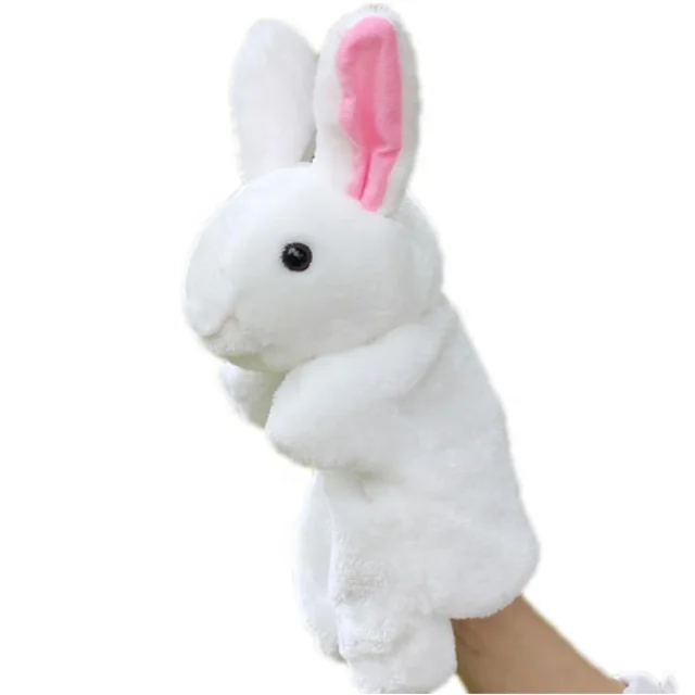 2018 Cute Cartoon Animal Doll Kids Glove Hand Puppet Rabbit Plush Bunny Finger Toys Zhuoju