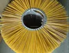 poly with steel wire disk brush for cleaning road