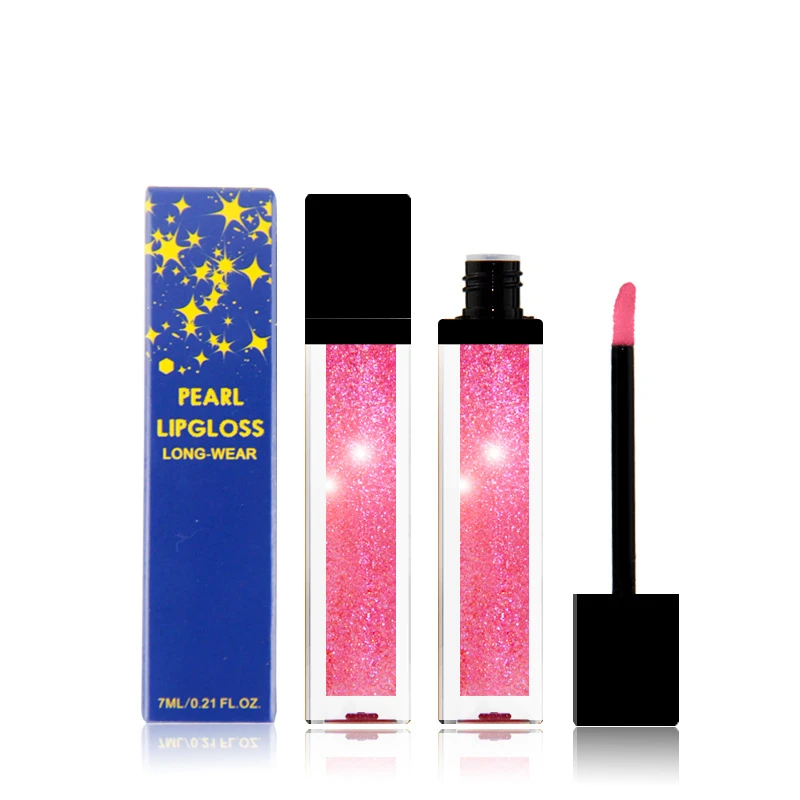 

Newest best selling shiny lip gloss cosmetics vendors private label lip gloss glitter lip gloss