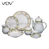 17 pcs 24 pcs wholesale coffee ceramic royal porcelain tea sets