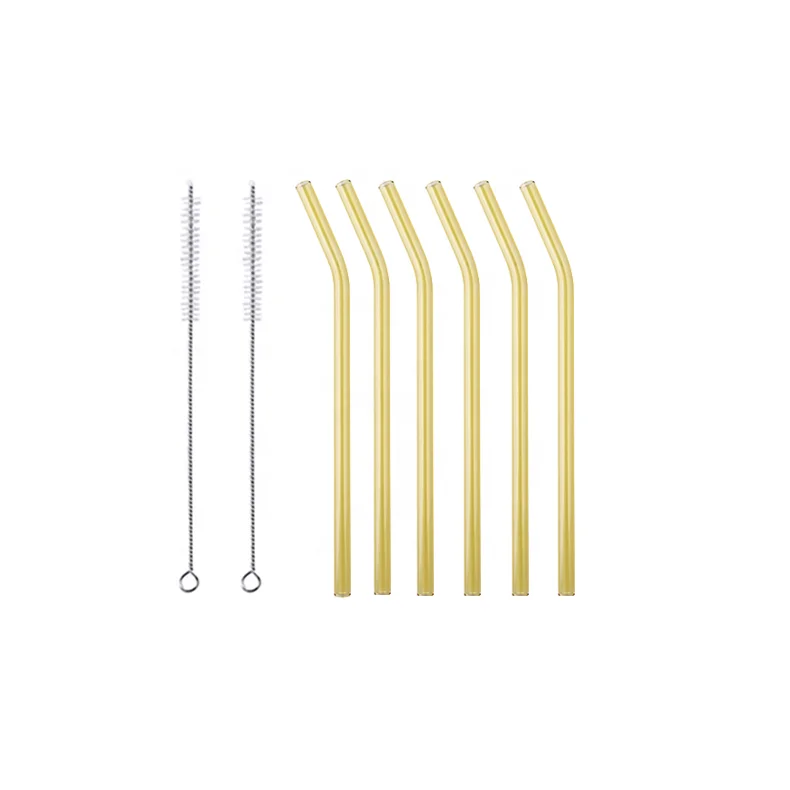 

Eco friendly straws Reusable colour drinking straw glass