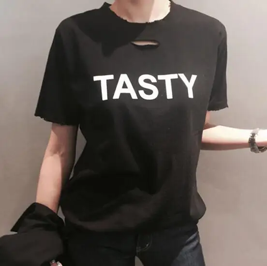 

Runwaylover4784 cotton ripped sexy summer t-shirt