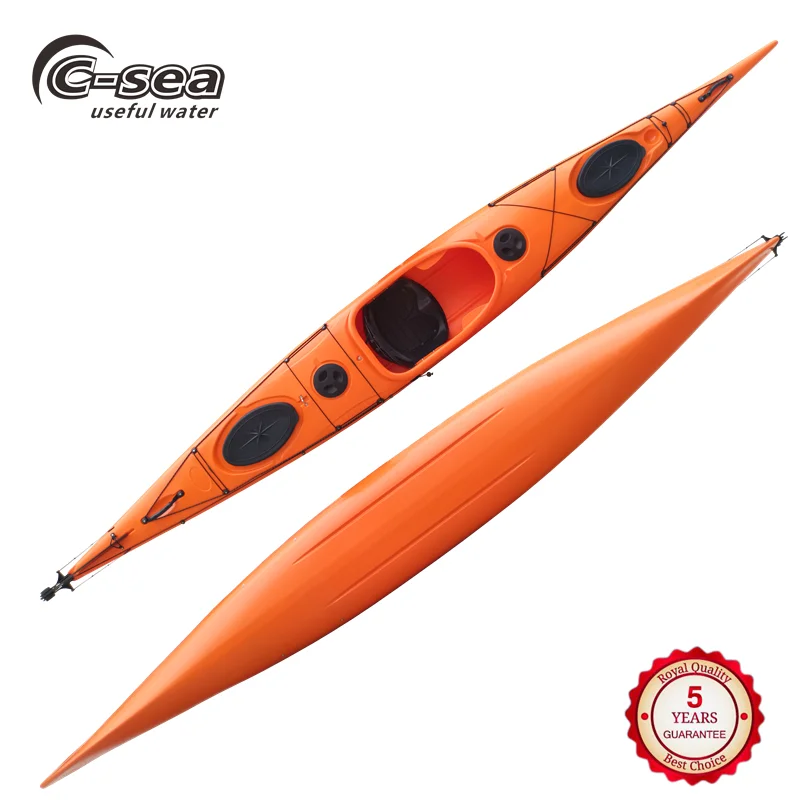 
plastic sit in touring kayak with waterproof hatch 