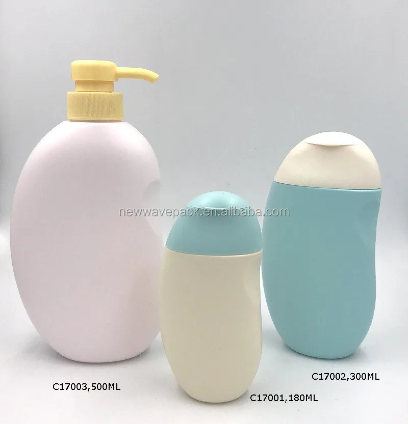 500ml Flat Kids Cute Pe Empty Shampoo Bottle With Pump Buy Flat Kids