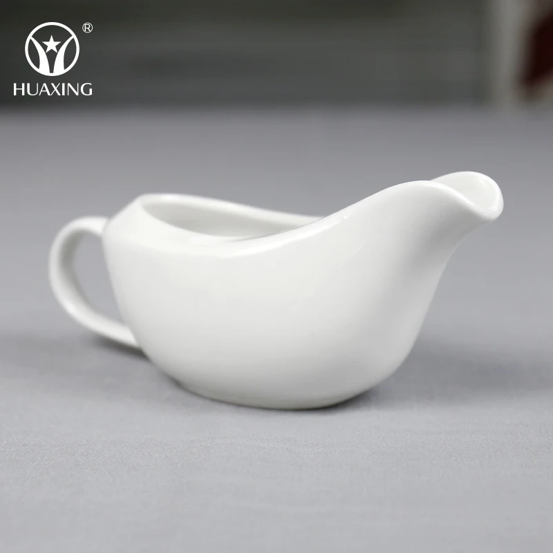 
chaozhou factory porcelain boat creamer white gravy for wholesale 