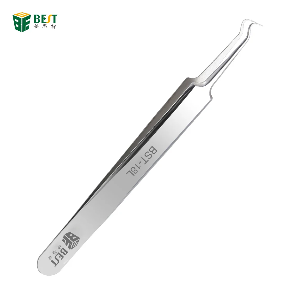 

BEST-18L Stainless Steel Acne Tweezers Whitehead Blackhead Remover Acne Extractor