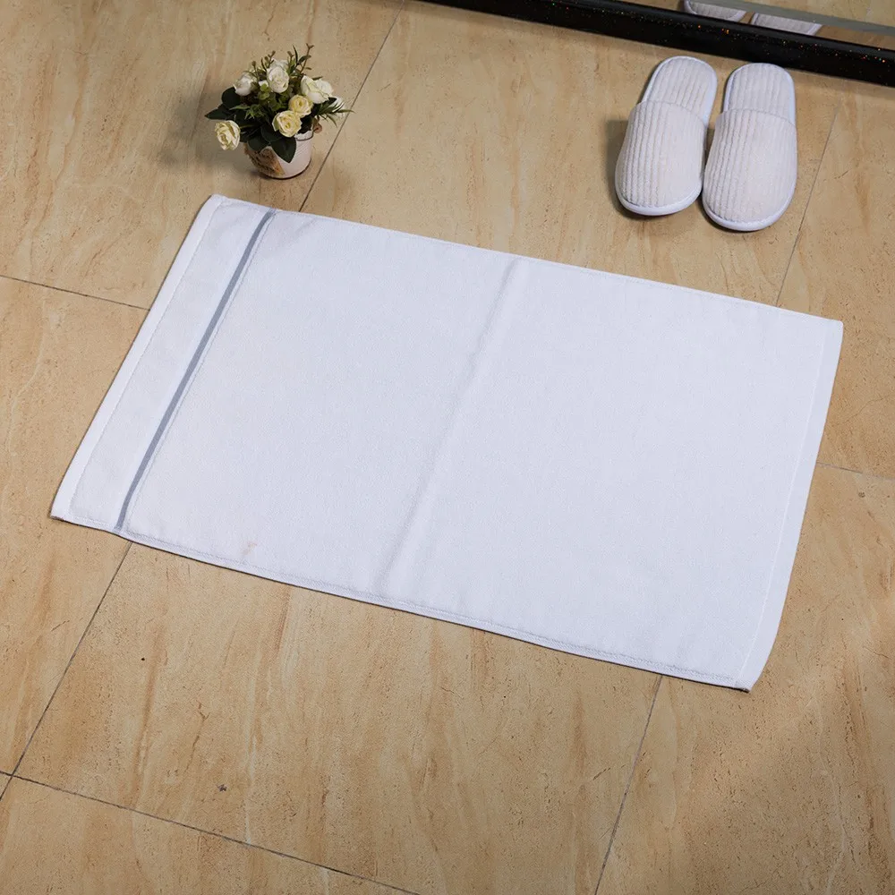 Wholesale White Satin 100 Cotton Jacquard Non Slip Floor Towel Popular Mini Bamboo Microfiber