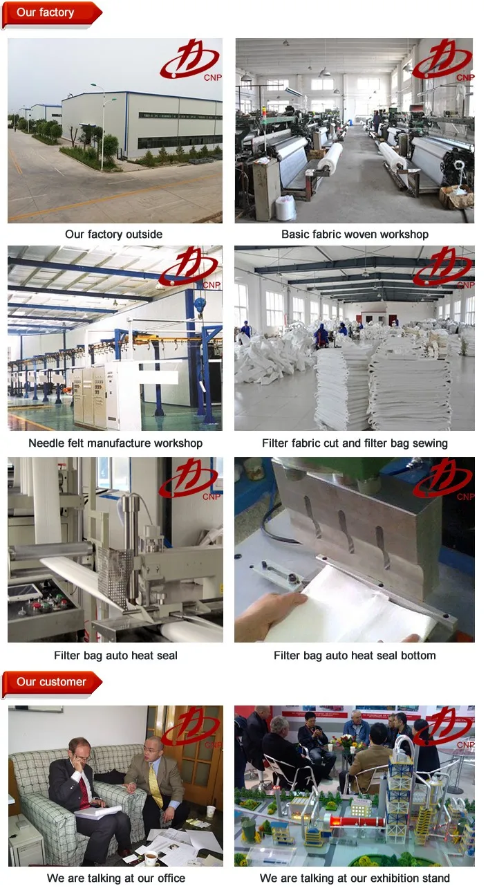 our factory filter bag & customer