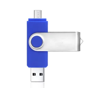 Toptai OTG Swivel USB Flash Drive 64GB 2 in 1 USB Memory Stick Micro Port & USB 2.0 Pen Drive for Android/PC/Tablet/Mac