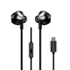 New arrival type c in ear earphone with type c audio interface for type c devices