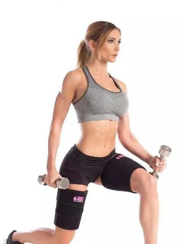 New Woman Leg Shaper Sauna Sweat Thigh Calories off Warmer Slender Slimming Legs Fat Thermo Neoprene Compress Massage Belt