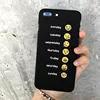 Hot Sale Funny Week Facial Expression Letter Smiley Face Phone Case For iphone