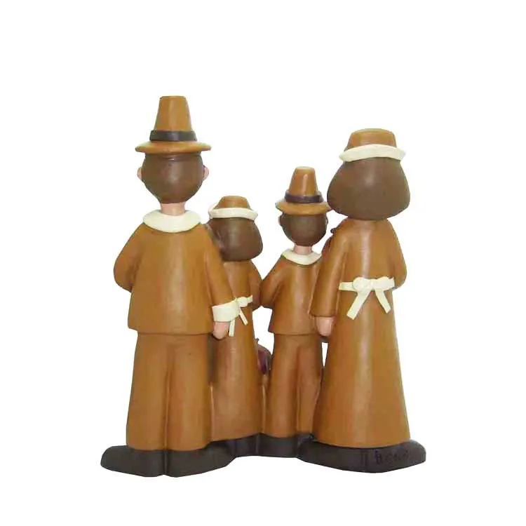 2019 hot sale home decoration a family of four Thanksgiving gifts pumpkin autumn harvest resin crafts