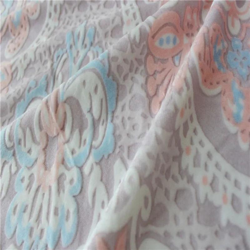 
China Manufacturer Sale Microfiber Super Soft Velour Mattress Fabric For Burnout 