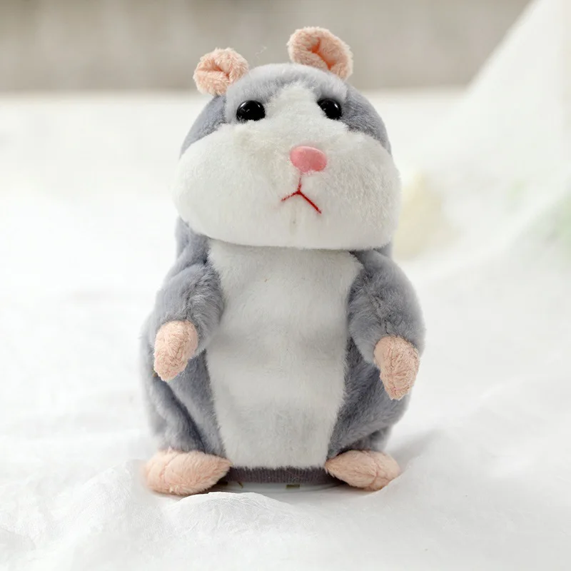 
15cm Lovely Talking Hamster Speak Talk Sound Record Repeat Stuffed Plush Animal Kawaii Hamster Toys 