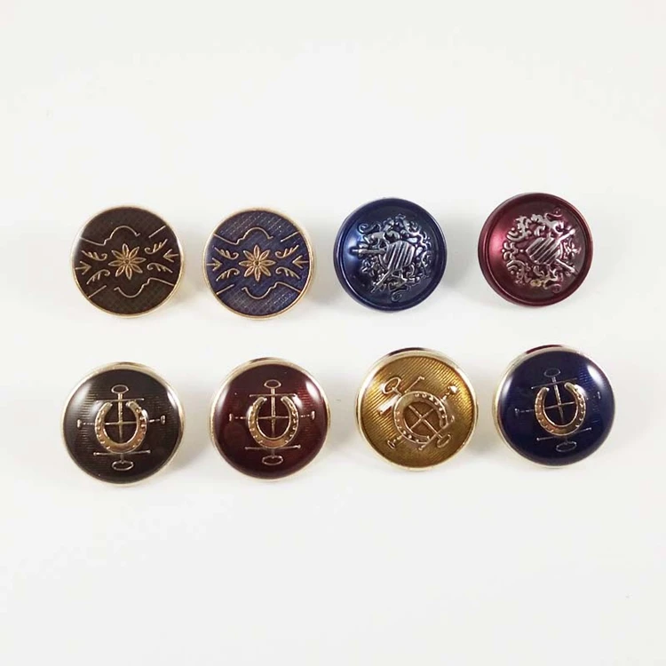 China Factory Vintage Style Custom Button For Coatfur Coat Different Types Mink Metal Coat 